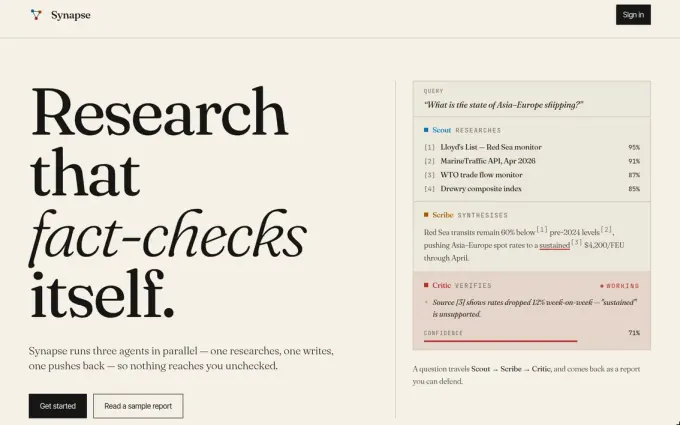 Synapse — screenshot
